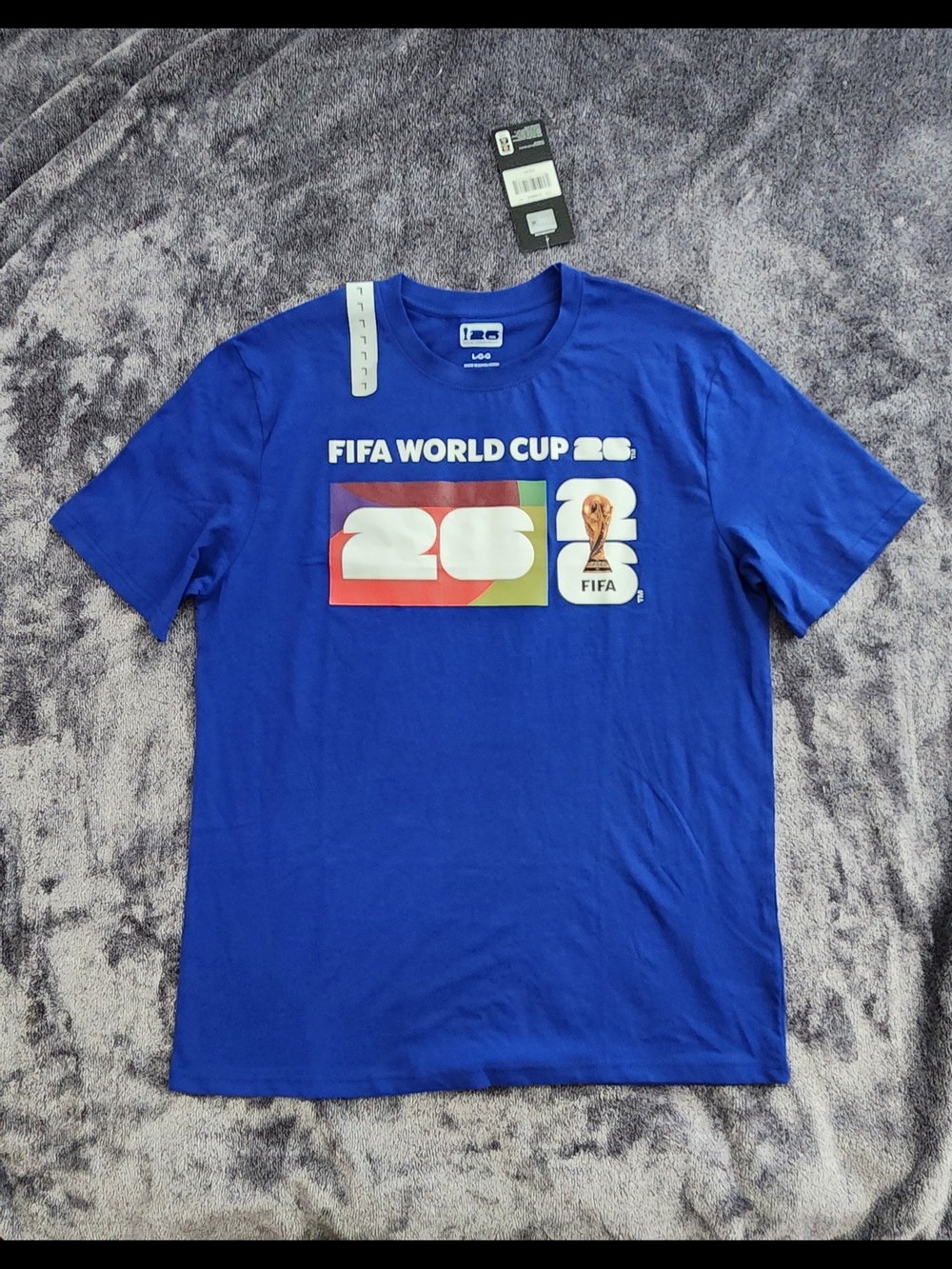 FIFA World Cup 2026 Blue Graphic T-Shirt Size Large